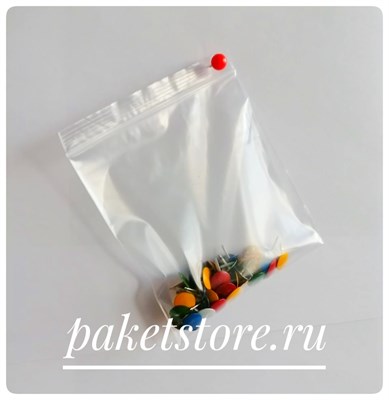 Пакет с замком Zip-Lock 7 х 10 см 50 мкм. Артикул 1812 1812
