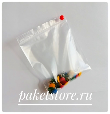 Пакет с замком Zip-Lock 7 х 12 см 50 мкм. Артикул 2221 2221