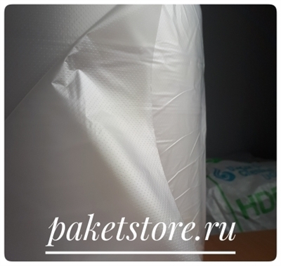 Рукав ПНД 40 см, 50 мкм, 1 сорт, прозрачный, 260 м, 10 кг 2266